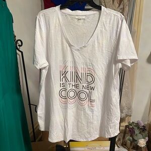 White “Kind is the New Cool” Graphic Tee